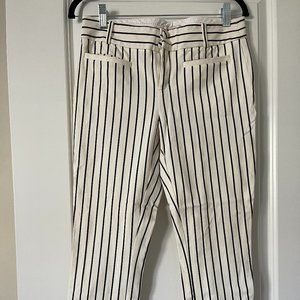 Anthropologie The Essential Slim Striped Pants, Size 8